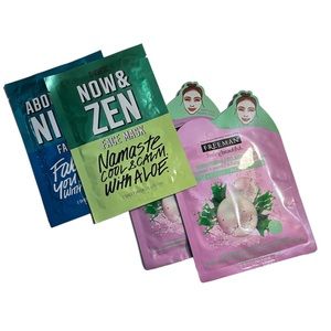 2 PINK by Victoria Secret and 2 Freeman Seaweed and Pearl Facemask Bundle